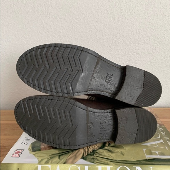 Frye Veronica Strap Zip Short Boots Brown New - Picture 5 of 6